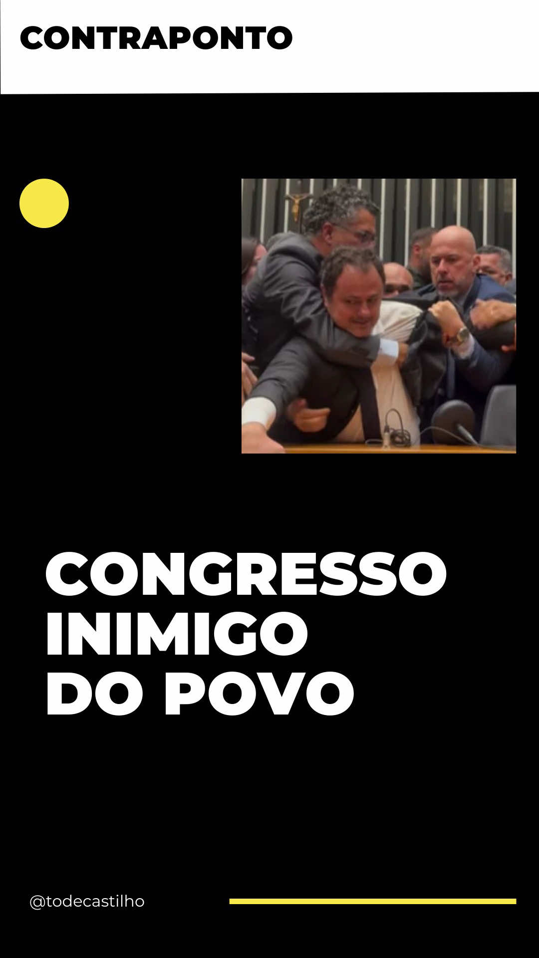 hoje não tem bom dia. ontem, madrugada: congresso aprovou PL da dosimetria. bolsonaro que ia pegar 27 anos por golpe agora pega 2. glauber braga (PSOL) protestou. foi ARRANCADO à força. jornalistas EXPULSOS. dois pesos, duas medidas:  → PL ocupou plenári: diálogo  → glauber sozinho: truculência prioridades:  salvar golpista: URGENTE  fim escala 6x1: engavetado  taxar grandes fortunas: engavetado eduardo bolsonaro: 10 meses fora do brasil, R$ 337 mil embolsados. consequência? zero. o pior: maioria não vai entender. INAF 2024: 54% dos brasileiros não interpretam texto simples. malafaia, bolsonaro, PL destruíram educação de propósito. cortaram 90% bolsas. fake news em massa. você foi emburrecido pra não entender que tá sendo roubado. bolsonaro condenado em 2026 (20-30 anos). solução? aprovar lei antes. ou: golpe 2.0 com pena baixa garantida. não é sobre lado. é sobre congresso inimigo do povo. você não entende porque te emburreceram primeiro. #congresso #política #brasil #bolsonaro #golpe 