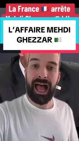 En #France le chroniqueur #DZ #MehdiGhezzar arrêté par la police de #Macron : de quoi remettre de l’huile sur le feu avec l’#Algérie 🤷‍♂️