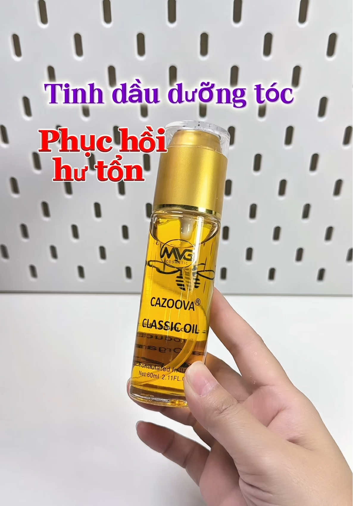 Tinh dầu dưỡng tóc, dưỡng ẩm & chăm sóc tóc hư tổn #tinhdauduongtoc #chamsoctoc #duongtoc #fyp #xuhuong 