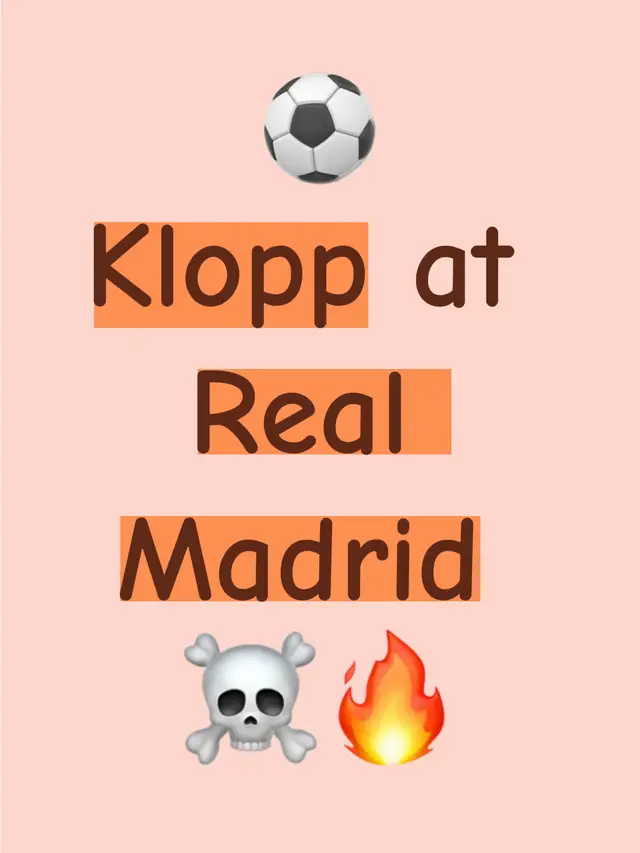 Klopp is officially at Real Madrid ☠️🔥 #realmadridfans #Realmadrid #viral #fyp #foryoupage❤️❤️ 