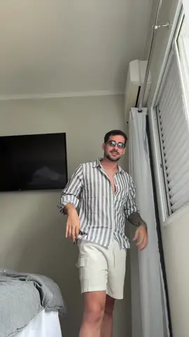 Camisa listrada verde 