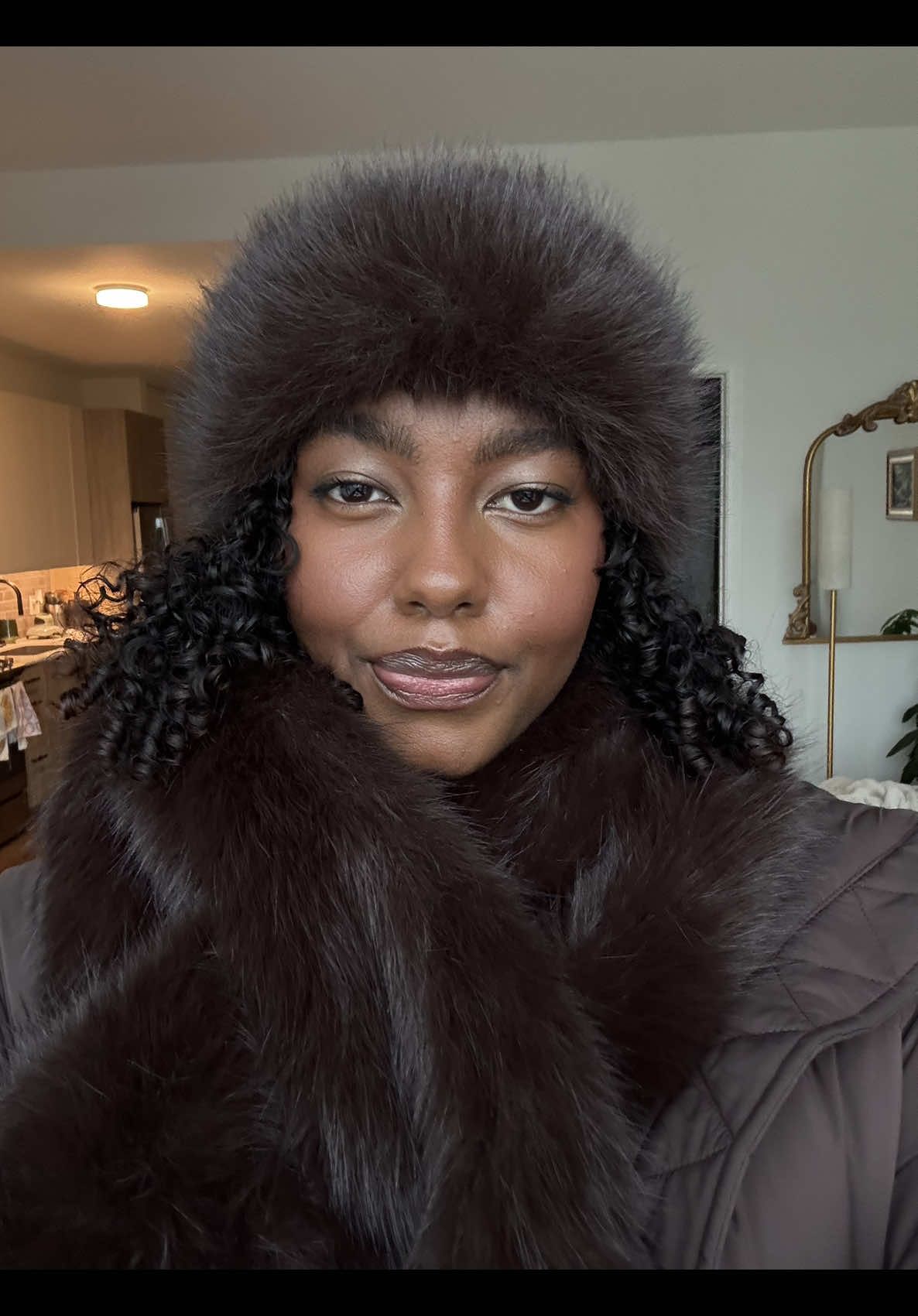 Winter fit check!!! I genuinely looked out my window and only saw white this morning sooo I did not come to play with this winter shenianigans!! Its giving sweett girl Amy today maybe 2 bags of sugar soon tho 😜  Jacket, scarf and hate are from @Aritzia pants from @Everlane sweater and thermals from @UNIQLO USA #winteroutfit #winteroutfitinspo #chicagowinter 