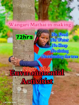 Truphena Muthoni hugging a tree 🌲 #nyeri #fyp #tree #livehighlights #fypシ 