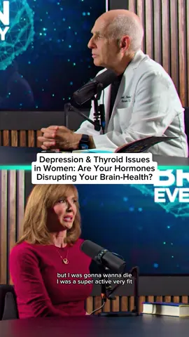 Lets discuss depression & thyroid issues in women. Full conversation out now on Change Your Brain podcast - Apple, Spotify, Youtube. #hormones #thyroidissues