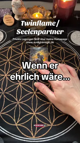 Wenn er ehrlich wäre, was würde er dir mitteilen? Private Legungen nur über meine Homepage, Link in Bio  Kartendeck: black witch lenormand  #twinflamereading #seelenpartner #kartenlegen #tarot 