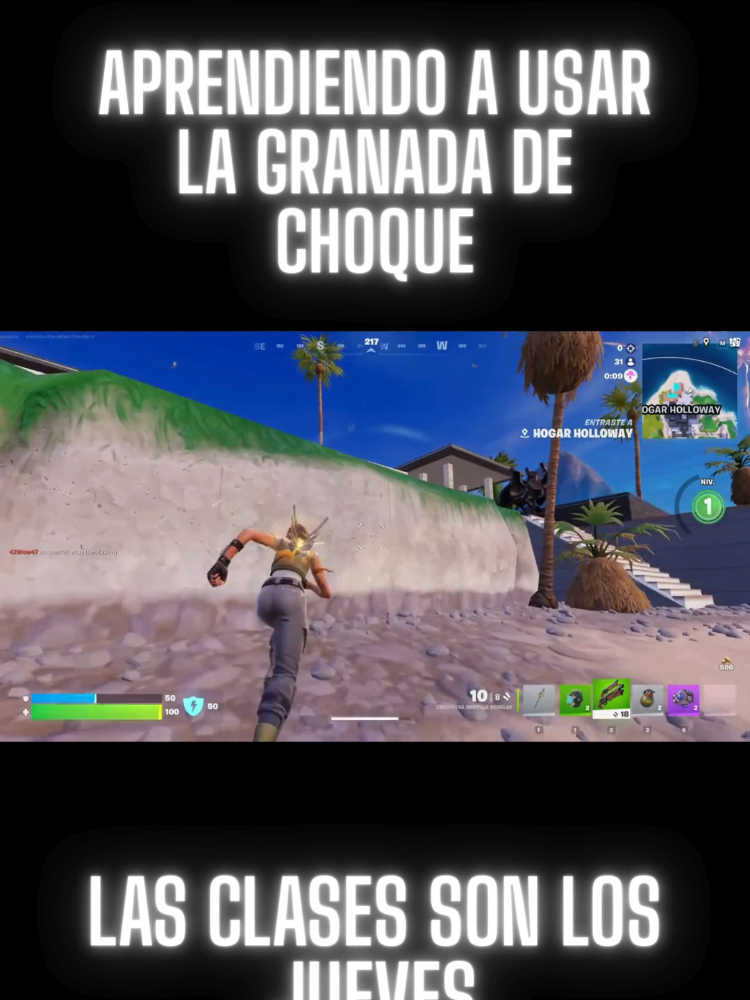 Fortnite Las clases son los jueves.