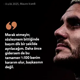 “Tadını çıkarın çünkü beni özliyceksiniz” #galatasaray #keşfetbeniöneçıkar #fyp #mauroicardi #fypシ゚viral 