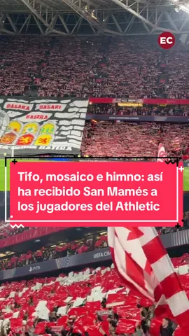 Tifo, mosaico e himno: así recibe San Mamés a los jugadores 🔴⚪ San Mamés anima con todo para recibir al PSG en la Champions 🎥 Igor Gandiaga 📲 Síguenos para estar informado de todo lo que pase #athleticclub #bilbao #sanmames #championsleague 