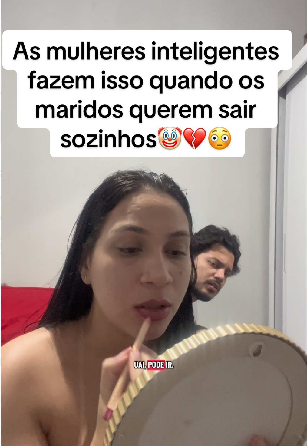 Quando os maridos querem sair sozinho 💔😳🤡#casal #fy #videoviral #viral #viraliza 
