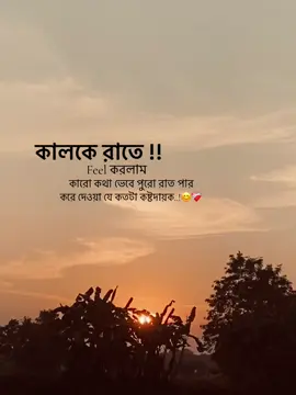 কালকে রাতে Feel করলাম, কারো কথা ভেবে পুরো রাত পার করে দেওয়া যে কতটা কষ্টদায়ক..!😊❤️‍🩹#foruyou #foryoupage #trending 