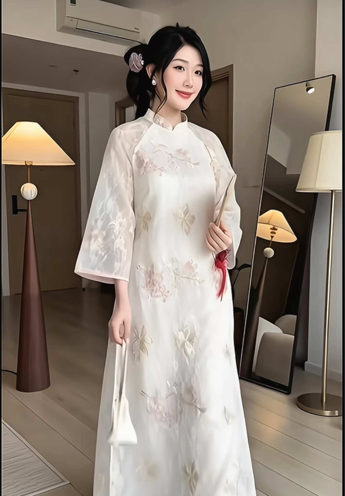 Kìa tết sắp sang rồi , mua áo dài mặc tết đi mấy chế #TikTokShopFUNFEST #gunamdep #thoitrangnu #aodaitet #aodai 