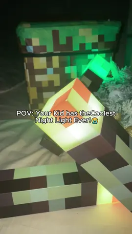 This minecraft torch is the perfect gift for any minecracft lovers!🎁 #Minecraft#torchlampso #nostalgia #tiktokshopholidayhaul #light 