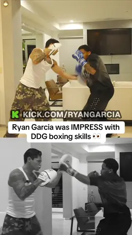 Ryan Garcia was IMPRESS with DDG boxing skills 👀 #ryangarcia 