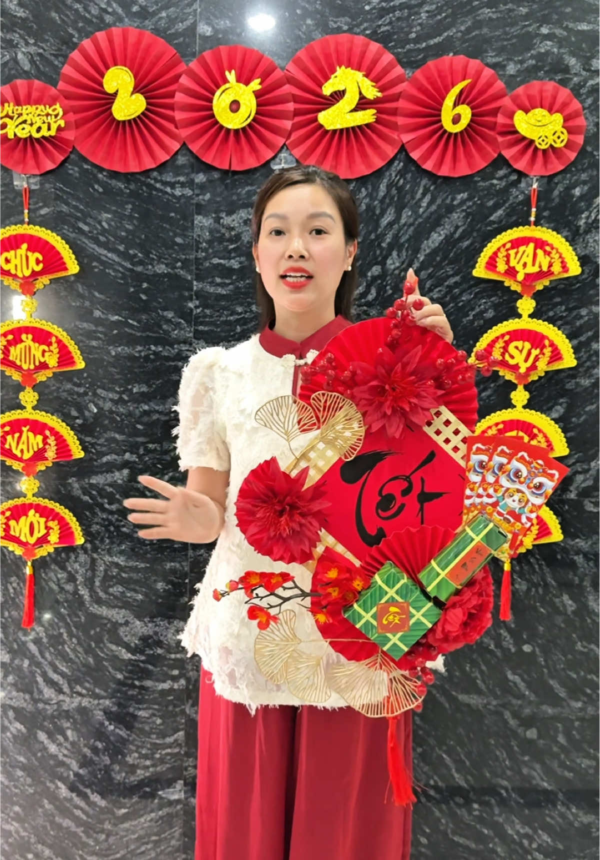 Treo set tết tại nhà, cửa hàng, cty , trường học đều đẹp#settet #settrangtritet #cohuongdecor 