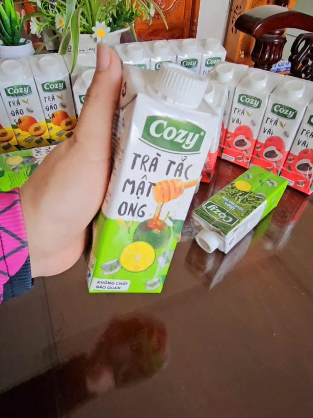 Trà Cozy thơm ngon mát lạnh #nguyenhuong123 #tratraicaycozy #cozy #xuhuongtiktok 