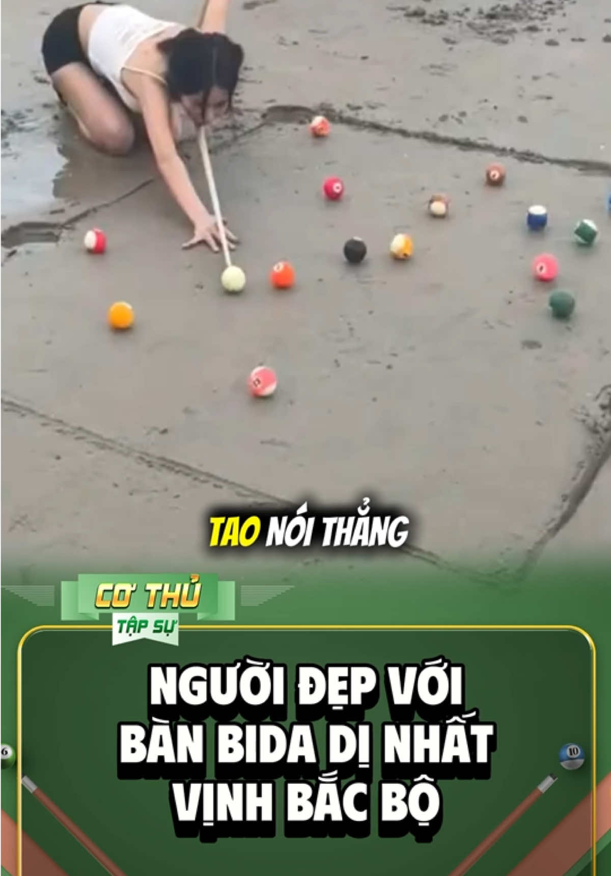 Bàn bida độc lạ nhất vịnh bắc bộ #billiards #bida #cothutapsu #hoangsao #pool9 