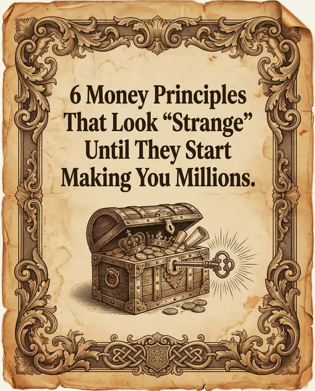 “6 Strange Money Rules That Actually Make You Rich” #moneymindset #wealthprinciples  #financialfreedom  #successmindset  #millionairehabits 