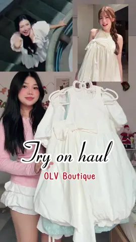 Trả lời @yennndan lên videoo try on luônn neee @olv.officiel #xuhuong #review #trend #olvboutique #damxinh 