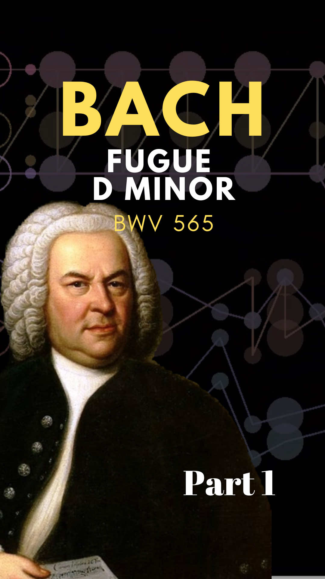 ⚡️Fugue in D minor BWV 565 by Bach 🎹 Full on bio 🙌 What piece would you like next? 🤩 #classicalmusic #synth #bach #fugue 