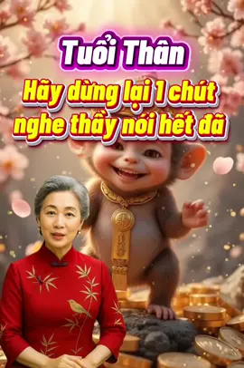 Tuổi Thân. Hãy dừng lại 1 chút nghe thầy nói hết đã! #tuoithan #tuvi #tuvi12congiap #12congiap #fyp 