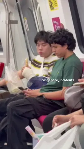 Earlier today at Orchard MRT, I saw a commuter eating bread on the platform. An SMRT staff member approached him and advised him to stop, which he did at first. However, once he boarded the train and it departed, he continued eating again after the staff was no longer in sight. I believe this is something that should be highlighted, as commuters are expected to follow MRT regulations, and the staff could have taken down his particulars and issued a fine to prevent repeat behaviour. Credit: Darryl Kang