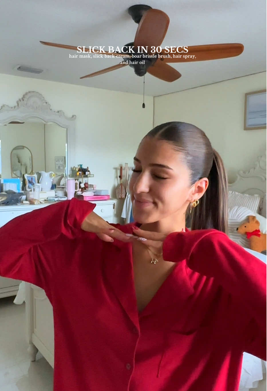 easiest way to get the perfect slick back 🤭✨  #slickback #perfectslickback #victoriaalarconnslickback #slickbackturorial 