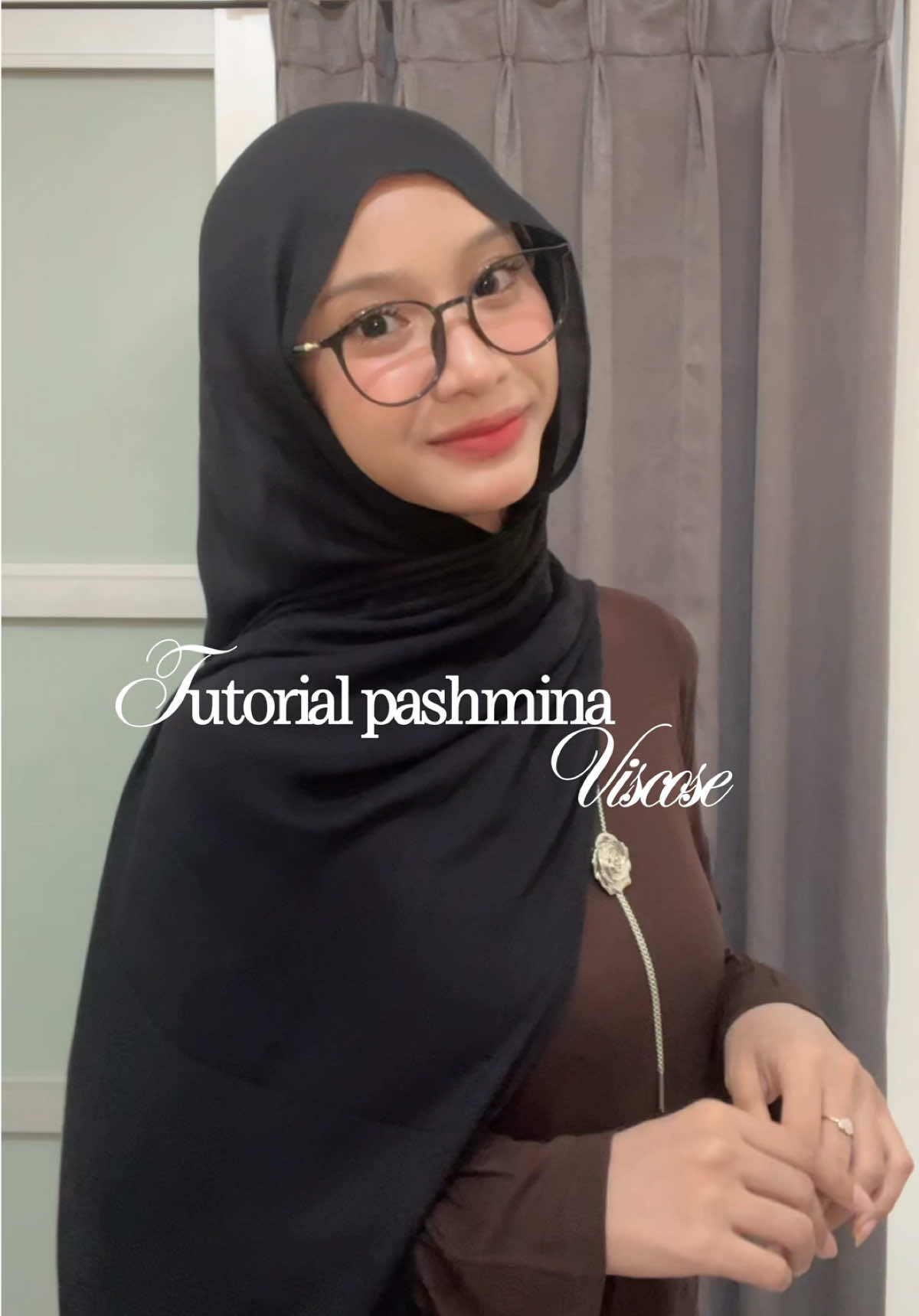 yeiy bikin tutorial lagi! kali ini pake viscose from @Lozy Hijab 🤍🤍 #lozyhijab 
