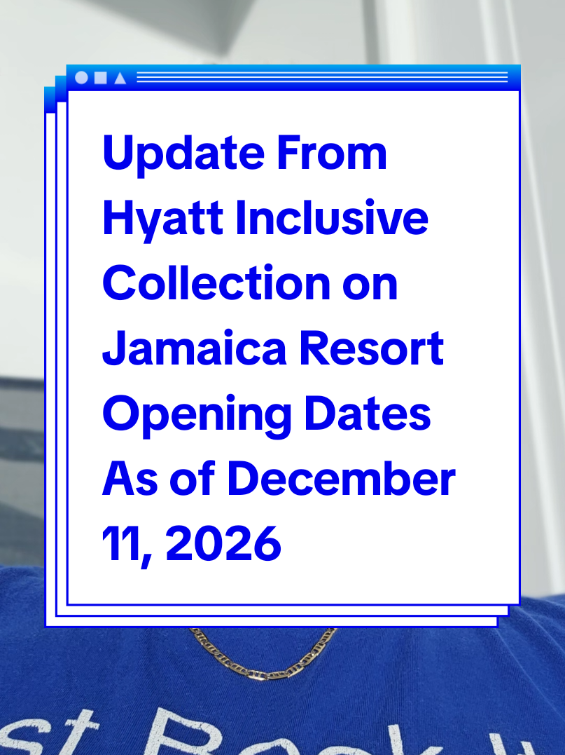 Update As of December 11, 2025 on resorts in Jamaica post Hurricane Melissa. According to an official statement from Hyatt Inclusive Collection, the following resorts will not open until November 1, 2026: Breathless Montego Bay Resort & Spa Dreams Rose Hall Resort & Spa Hyatt Zilara Rose Hall Hyatt Ziva Rose Hall Secrets St. James Montego Bay Secrets Wild Orchid Montego Bay Jewel Grande Montego Bay Resort & Spa Please note that information can change at any time. If you have reservations and need to make changes please contact your travel agent or contact the hotel for assistance.  #sodynamite #jamaica #hurricanemelissa 