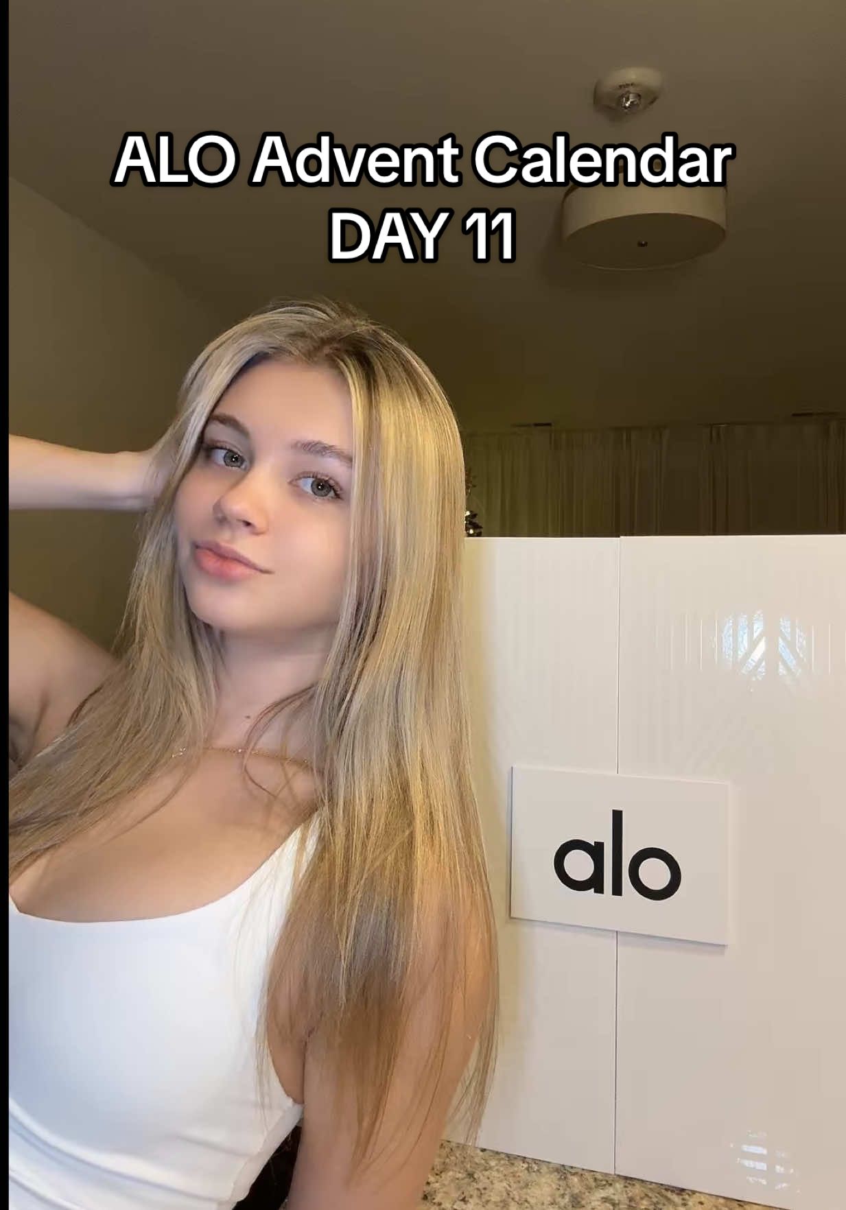DAY 11 Opening @alo advent calendar! #alo #adventcalendar 
