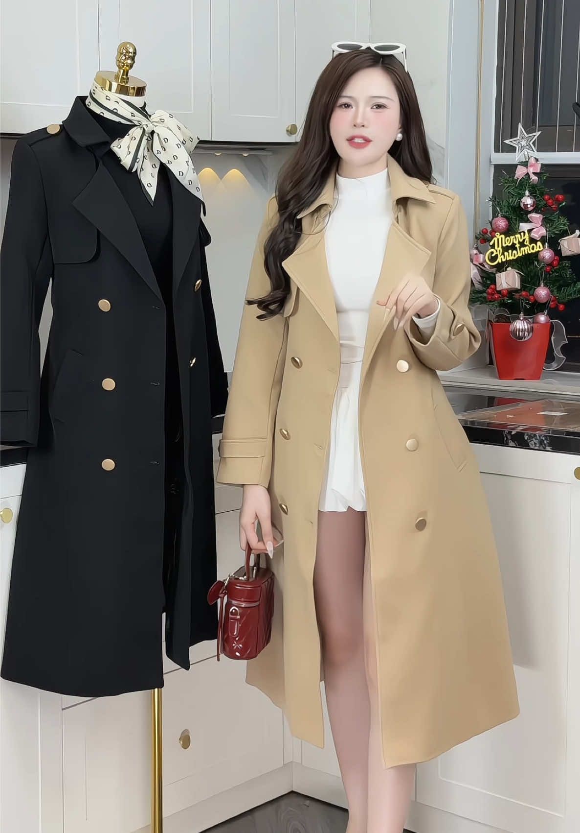 Áo mangto dáng dài 2 lớp #champhanreview #mangto 