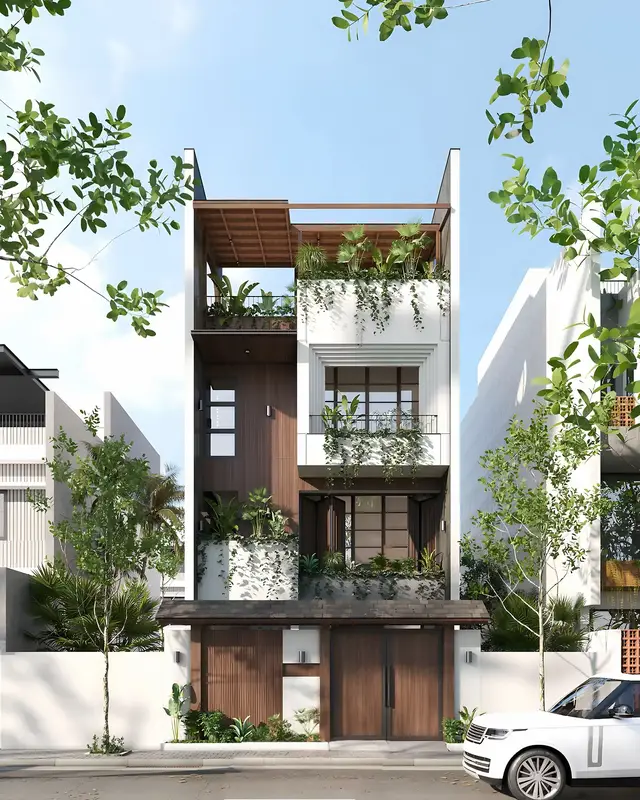 ✍️ 𝐍𝐇𝐀̣̂𝐍 𝐁𝐀́𝐎 𝐆𝐈𝐀́ 𝐂𝐀́𝐂 𝐓𝐈̉𝐍𝐇 𝐓𝐇𝐀̀𝐍𝐇 📞 Zalo: 0909196206 🔲 Diện tích: 6x25m2 🏡 Quy mô: 1 Trệt - 4 Lầu - 1 Tum + Mái BTCT  #nhaphohiendai #xaynhatrongoi #maunhahiendai #maunhadep #thietkenoithat 