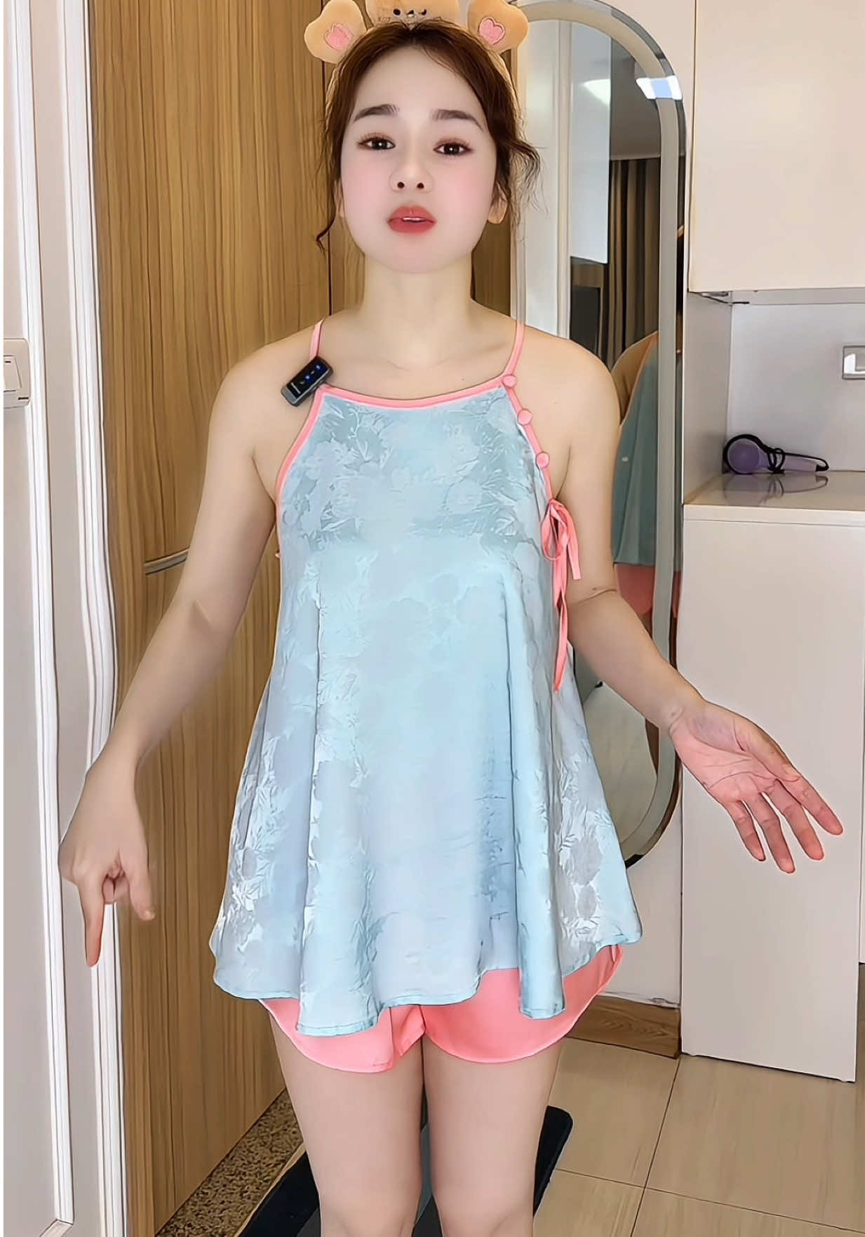 Bộ ngủ lụa #bongu #thoitrang 