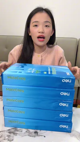 Combo 5 ram giấy A4 deli #giaya4 #giaya4deili #xuhuong 