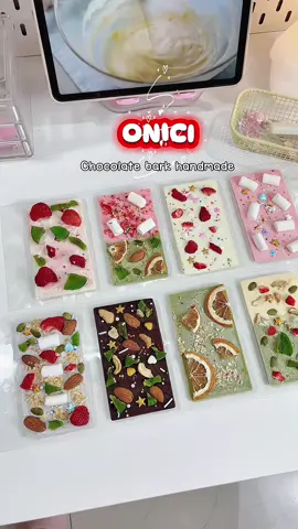 Bộ kit làm chocolate bark tại nhà 🌲🎁🎄🍭 #onici #chocolatebark #handmade #bokitlamchocolatebark #quatanggiangsinh 