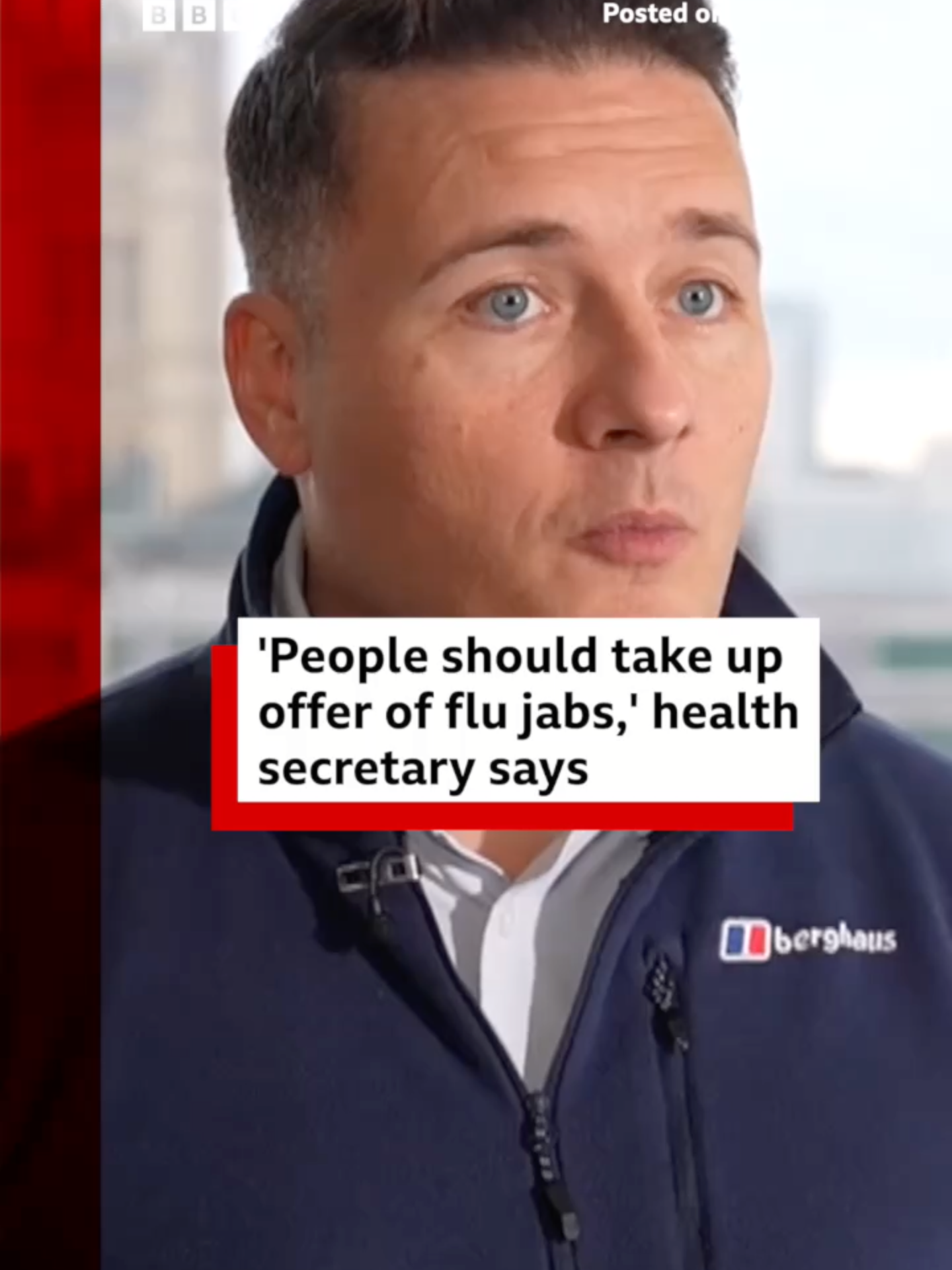 Health Secretary Wes Streeting said 17 million people in the UK have already been vaccinated against the flu virus. #Flu #Influenza #Health #PublicHealth #WesStreeting #UKPolitics #BBCNews