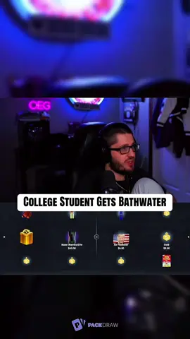 College Student Gets Bathwater