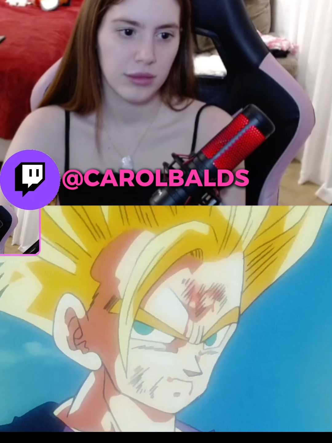 EPISODIO 186 - DBZ CAROL REAGINDO#carolbalds #dragonballz #goku