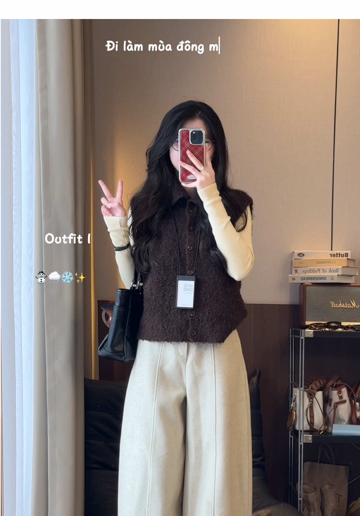 mùa đông mặc gì đi làm? Checkkkk 🫶🏻🌨️❄️🥨😙#TikTokShopFUNFEST #viral #xuhuongtiktok #cardigan #dilammacgi 