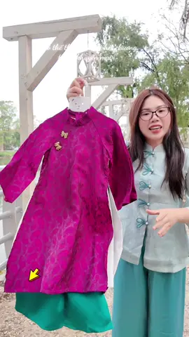 Áo dài 2026 bé yêu lụa gấm #aodaibegai #aodaitetchobe #aodaitet2026chobe 