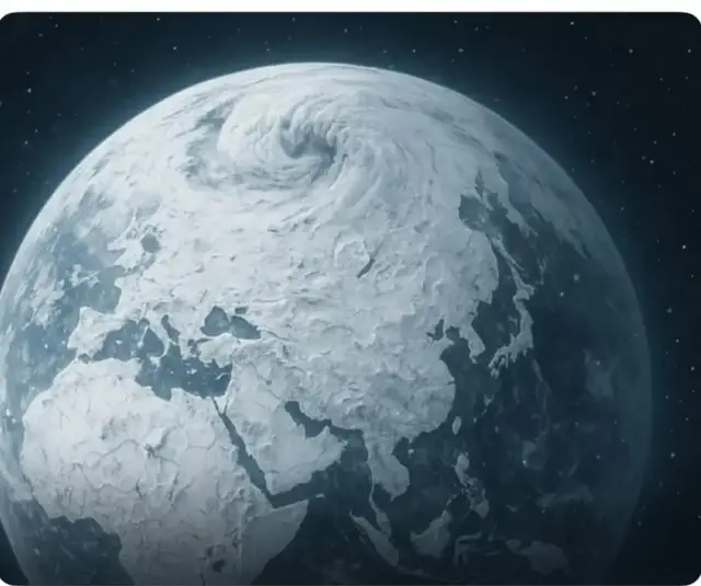 في تطوّر غير مسبوق، أعلنت الهيئة الدولية لمراقبة المناخ المتطرّف عن ظهور خلل حراري سريع قد يدفع كوكب الأرض نحو حالة تجمّد شاملة خلال عامين فقط—وهو سيناريو لم يكن مطروحًا في أي نموذج علمي سابق. ويستند التقرير إلى بيانات تمّ تسجيلها خلال الأشهر الستة الأخيرة، والتي أظهرت انخفاضًا مفاجئًا بمقدار 1.8 درجة مئوية في حرارة الغلاف الجوي العالمي خلال 90 يومًا، وهو أكبر انهيار حراري يُسجَّل منذ بدء القياس الصناعي سنة 1880. وتكشف النماذج الطارئة أنّ تقلّص التيار الدافئ في المحيط الأطلسي بنسبة 34% خلال الفترة نفسها أدّى إلى اضطراب في الدورة الحرارية الكوكبية، محدثًا موجات برد غير طبيعية امتدّت إلى خطوط عرض لم تصلها البرودة منذ 14,000 سنة. وتُظهر الحسابات أن استمرار هذا التراجع بالوتيرة الحالية سيقود إلى انخفاض حراري قد يصل إلى 7 درجات مئوية خلال 18 شهرًا فقط، وهو مستوى كافٍ لتجميد مساحات واسعة من شمال آسيا وأوروبا وشمال إفريقيا في ظرف لا يتجاوز العام الواحد. أما الأكثر رعبًا فهو ما سجّلته الأقمار الصناعية من تشكّل دوّامة قطبية هائلة فوق النصف الشمالي من الأرض، بسرعة رياح بلغت 540 كلم/س—رقم لم يُرصد في التاريخ المعاصر—ومركزها يبرد بمعدل 0.4 درجة كل 24 ساعة، ما يشير إلى ولادة عاصفة جليدية كوكبية قد تبتلع نصف القارة الآسيوية في أقل من سنتين. ويحذّر التقرير من أن الأنظمة البيئية والهيدرولوجية لن تتحمّل هذا التغيّر المتسارع؛ إذ يمكن أن يتضاعف سمك الجليد في بعض المناطق من 30 سم إلى مترين خلال شهرين فقط، بينما قد تشهد بعض المدن انخفاضًا حراريًا يصل إلى –35° حتى في أشهر الصيف. وتختتم الهيئة تقريرها بالتأكيد أن “التاريخ الجيولوجي للأرض لم يسجل يومًا انتقالًا جليديًا بهذه السرعة”، وأنّ الكوكب يقترب من نقطة تحوّل قد تُغيّر ملامح الحضارة البشرية جذريًا… خلال أقصر ممّا نتخيّل