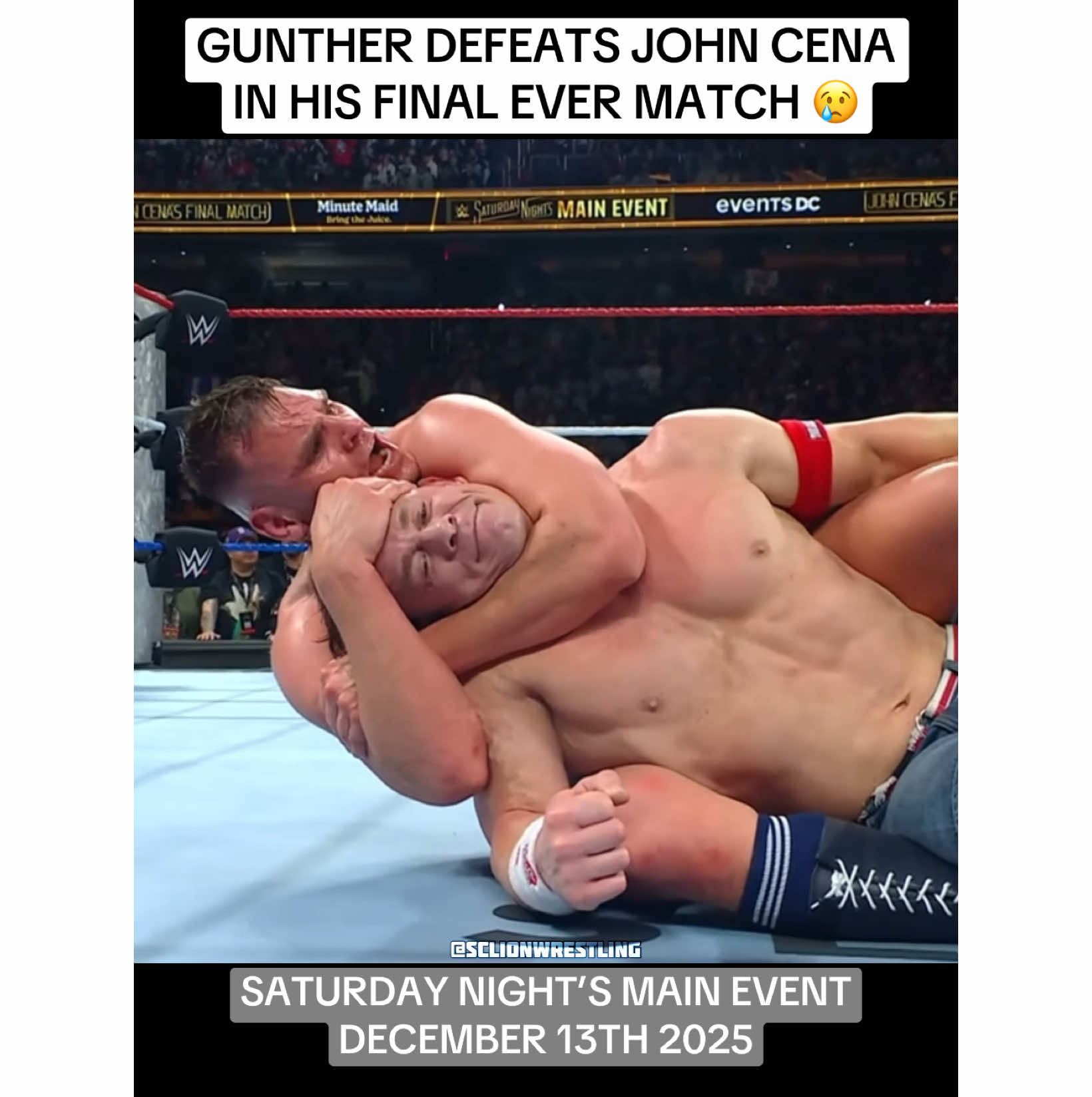 John Cena vs Gunther #WWE #fyp #wwefan #wwetiktok #wrestling 