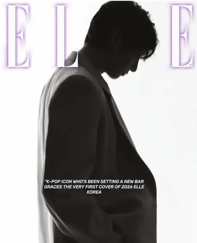 * K-POP ICON JUNGKOOK THE FRIST COVER OF 2026 ELLE KOREA *JUNGKOOK THE FRIST  MALE CELEBRITY 
