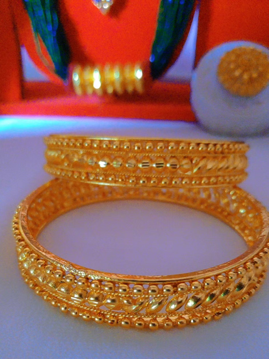 #Golden plated stylish Bangles For women,,