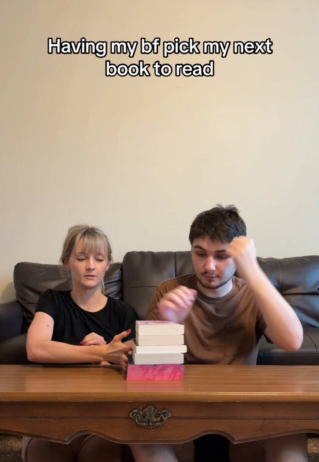 Hopefully he picked a good one😂 #fyp #couplecomedy #trending #BookTok #bfgf  